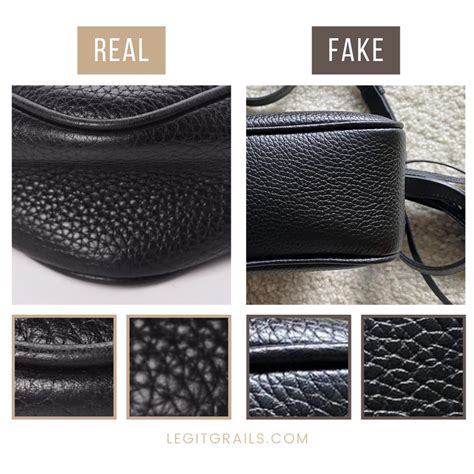 how to spot a fake gucci disco bag|Gucci faux leather bag.